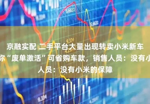 京融实配 二手平台大量出现转卖小米新车订单，号称“废单激活”可省购车款，销售人员：没有小米的保障